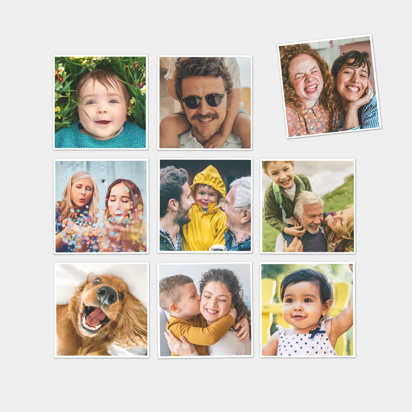 Flexible Photo Magnets | Set of 9 | Renter-Friendly Wall Decor