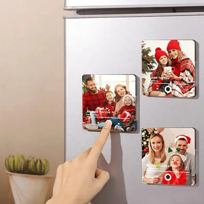 Personalized Music Fridge Magnet – Custom Song & Photo Magnet | Romantic Couple Gift