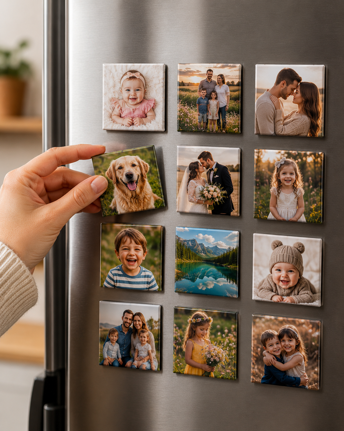 Custom Photo Fridge Magnets | Personalised Magnetic Photo Gifts