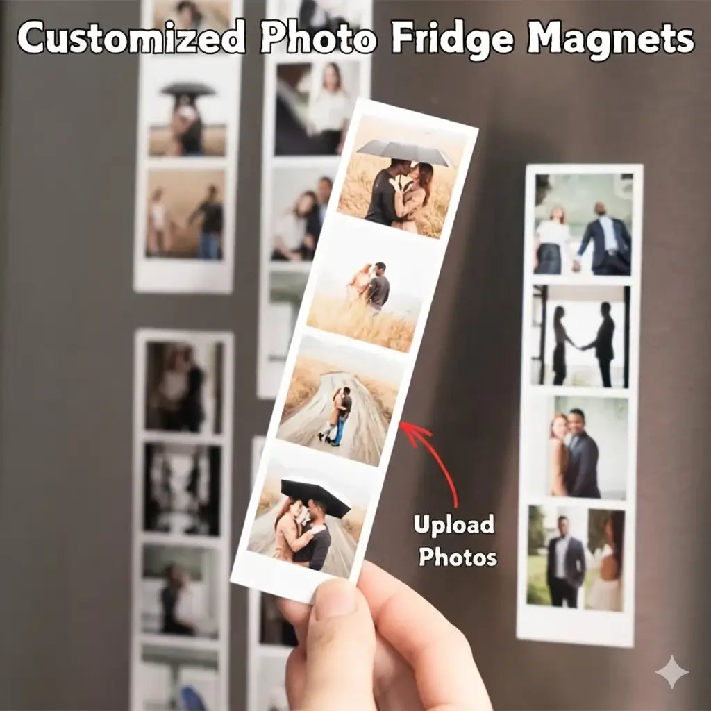 Personalised Photo Strip Refrigerator Magnets – Custom Photo Strips