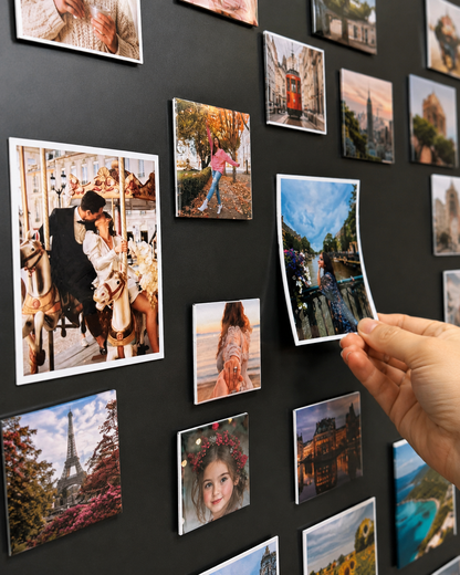 Flexible Photo Magnets | Set of 9 | Renter-Friendly Wall Decor